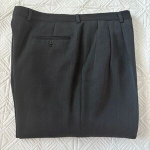 Vintage Vires Italian Sartorial Wool Slacks - 40 Waist - Tessuti Del Fusero